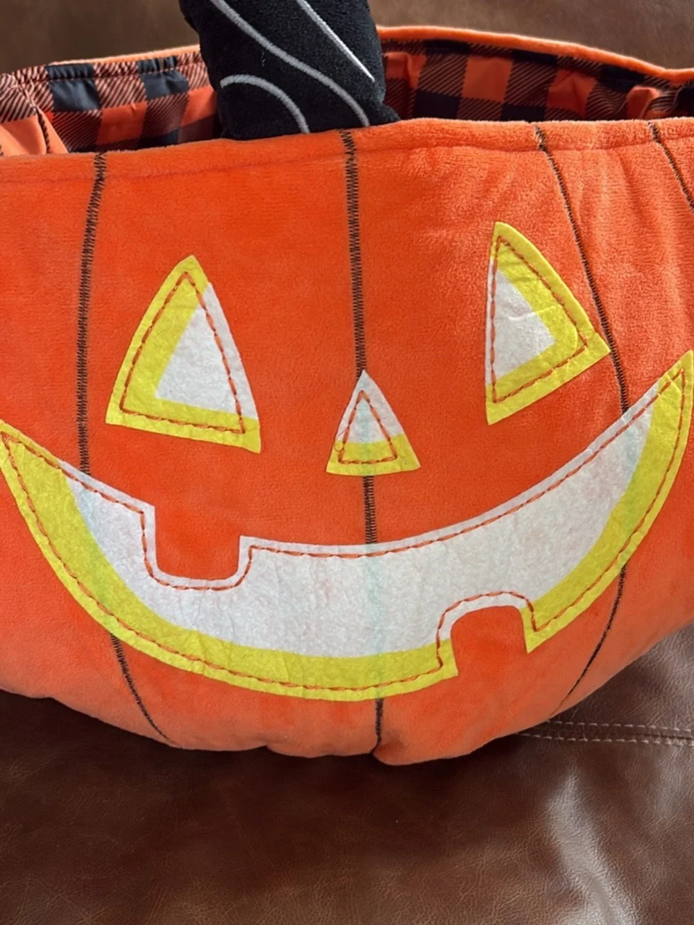 Halloween Jack-O'-Lantern Candy Basket - Orange